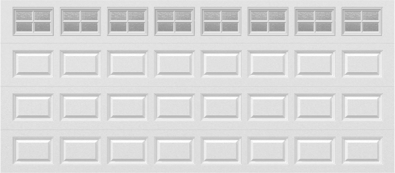 16x7 -  Obscure- Stockton With glass - White.