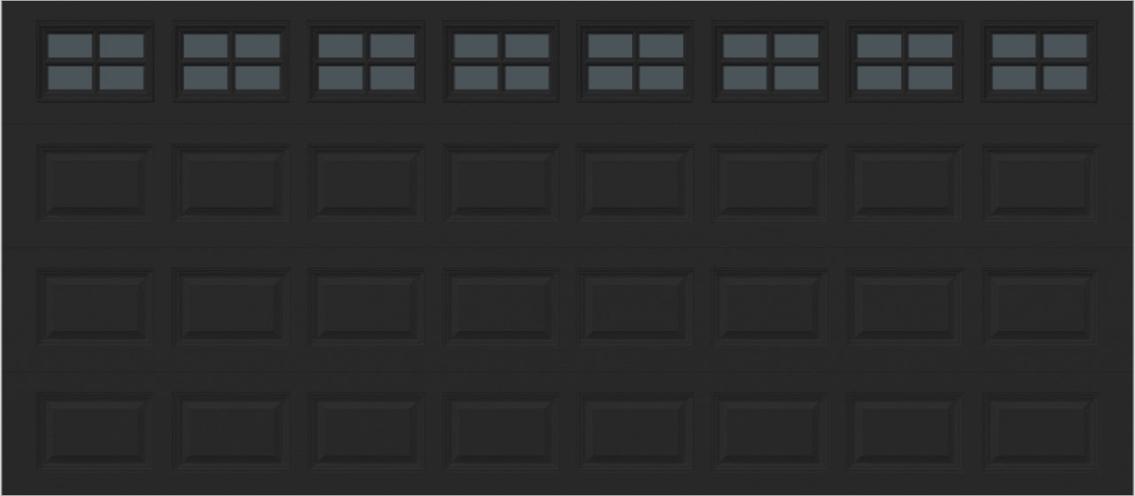 16x7 -  Tinted- Stockton With glass - Black