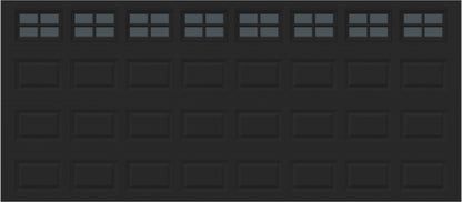 16x7 -  Tinted- Stockton With glass - Black