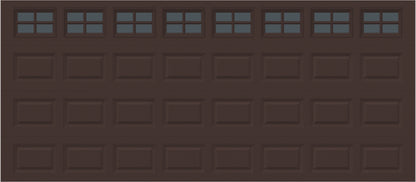 16x7 -  Tinted- Stockton With glass - Brown