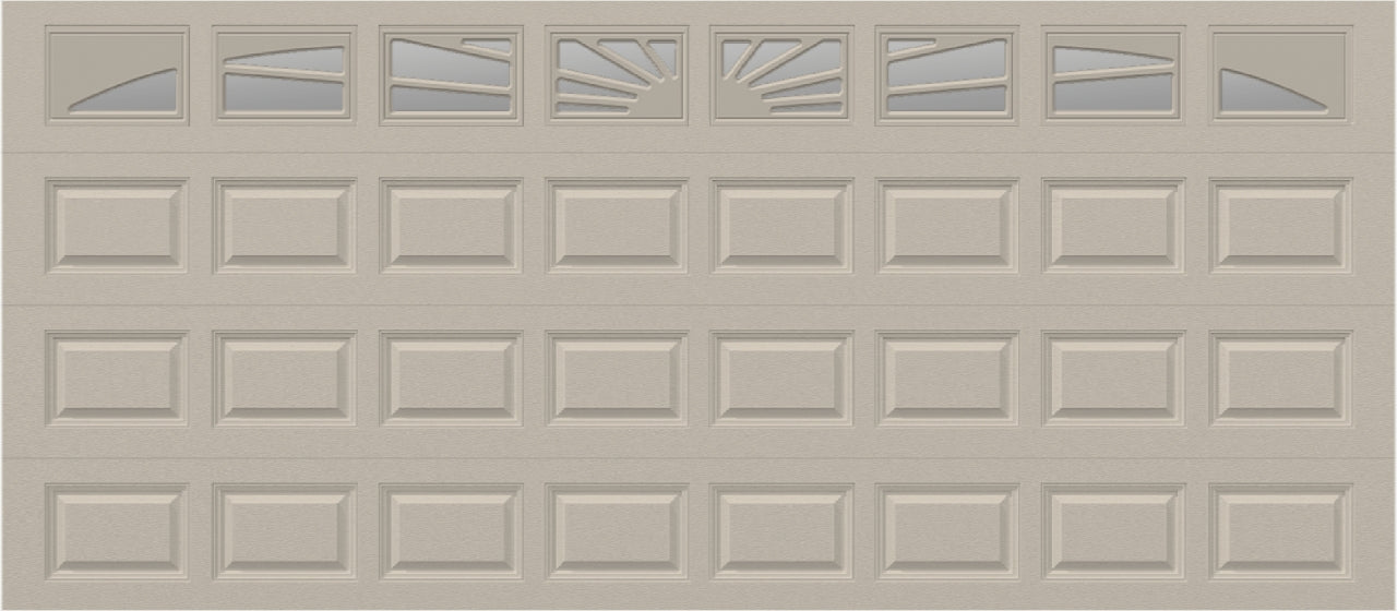 16x7 - Sunburst - Clear With glass - Almond