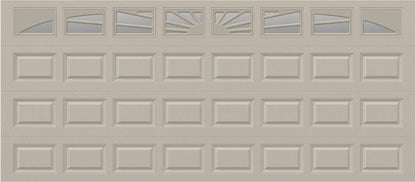 16x7 - Sunburst - Clear With glass - Almond