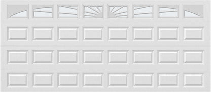 16x7 -  Sunburst - Frosted - With glass Long - White