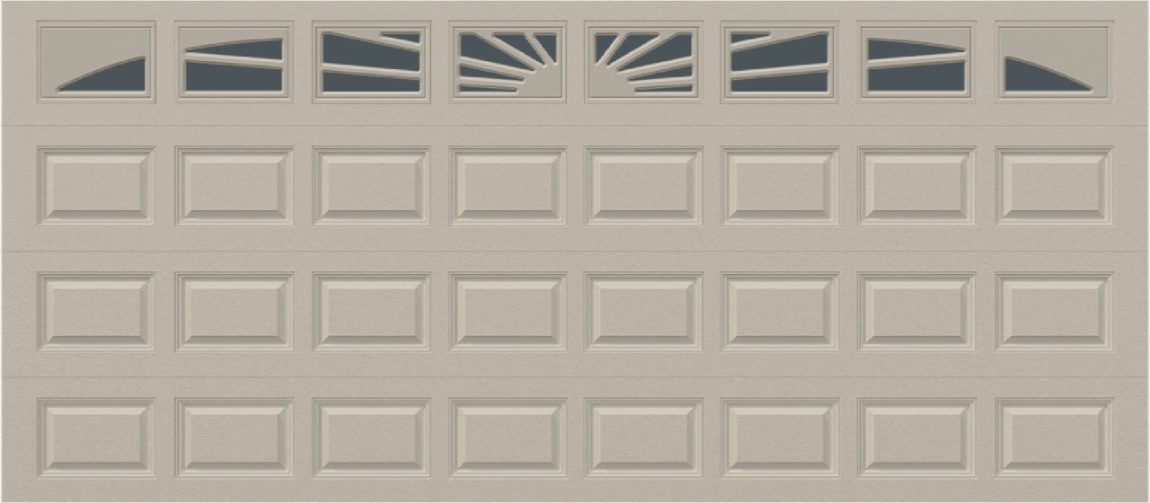 16x7 - Sunburst - Tinted -  With glass Long - Almond