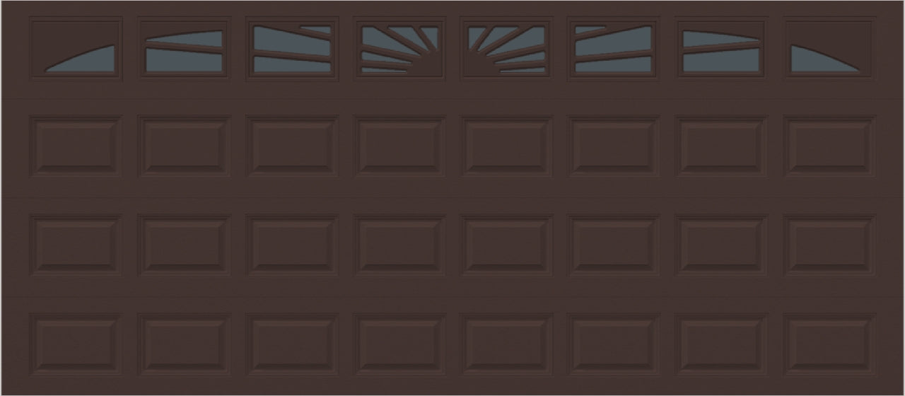 16x7 -  Sunburst - Tinted -  With glass Long - Brown