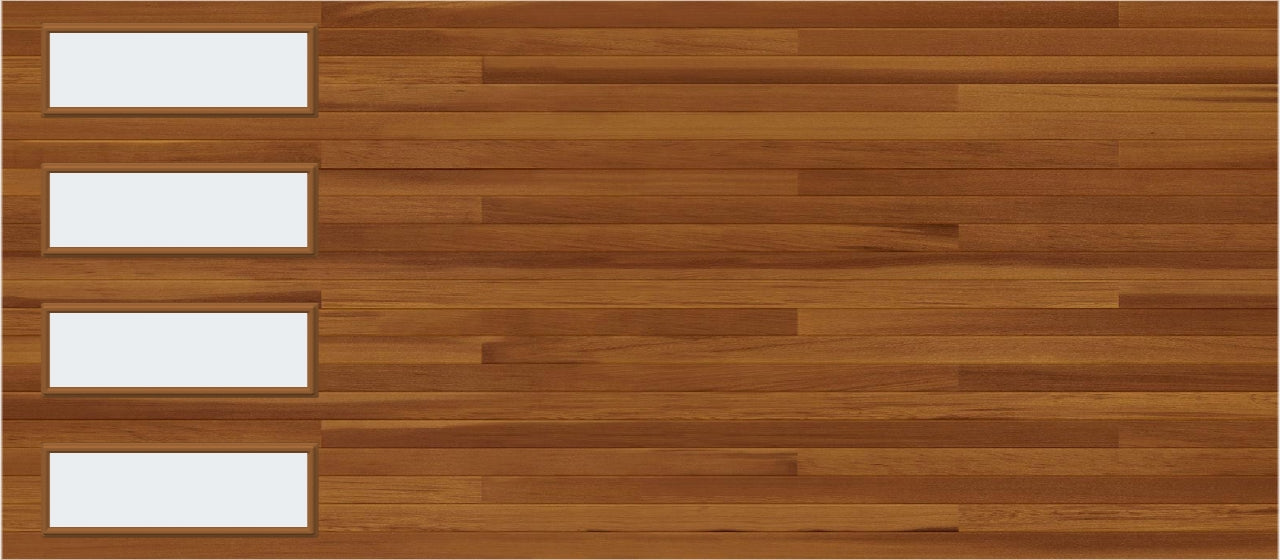 16x7 Window - Cedar Left - Frosted