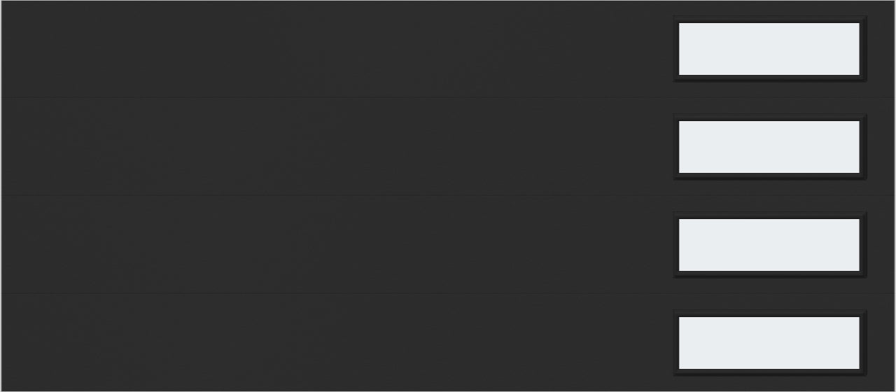 9'x7' Window - Skyflush Right  - Black - Frosted