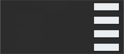 9'x7' Window - Skyflush Right  - Black - Frosted