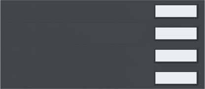 9'x7' Window - Skyflush Right  - Graphiete - Frosted