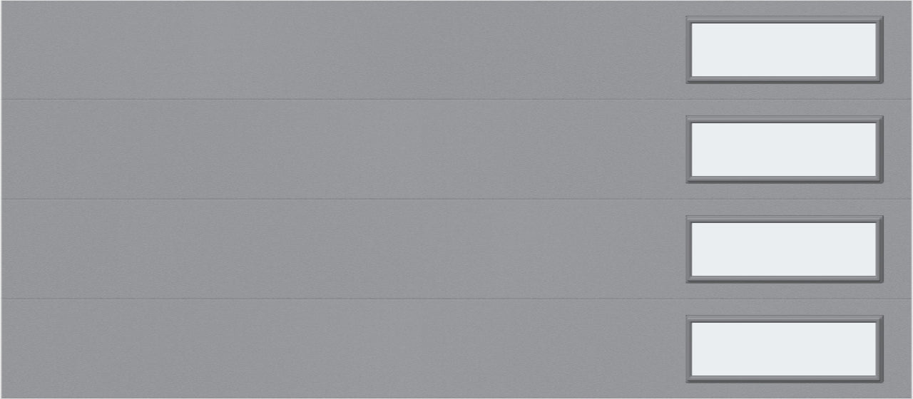 9'x7' Window - Skyflush Right  -  Gray - Frosted