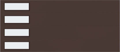 16'x7' Window - Skyflush Left  - Brown - Frosted