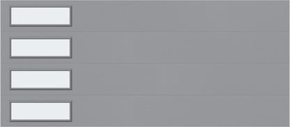 16'x7' Window - Skyflush Left  - Gray - Frosted