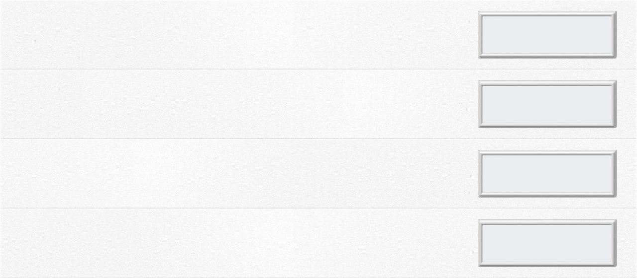 9'x7' Window - Skyflush Right  - White - Frosted