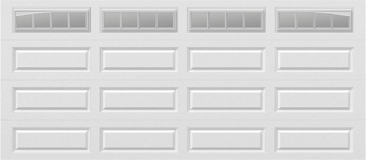 16x7 -  Long with glass Arched Stockbridge Long - Clear  With glass Long - White