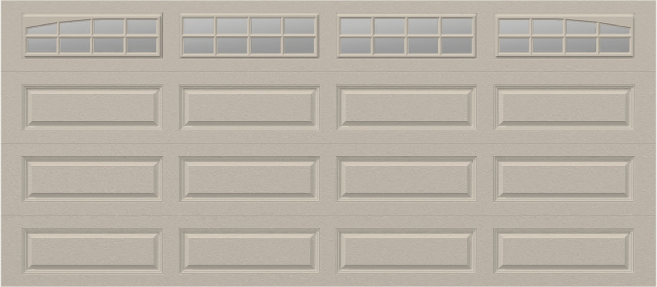 16x7 - Arched Stockton Long - Clear  With glass Long - Almond