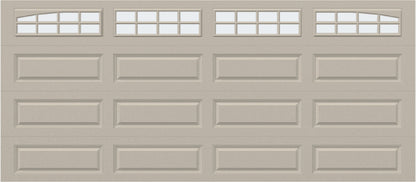 16x7 - Arched Stockton Long - Frosted With glass Long - Almond