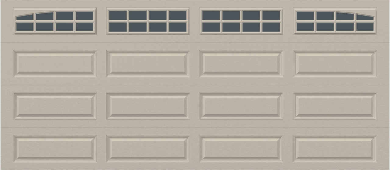 16x7 - Arched Stockton Long - Tinted With glass Long - Almond