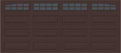 16x7 - Arched Stockton Long - Tinted With glass Long - Brown