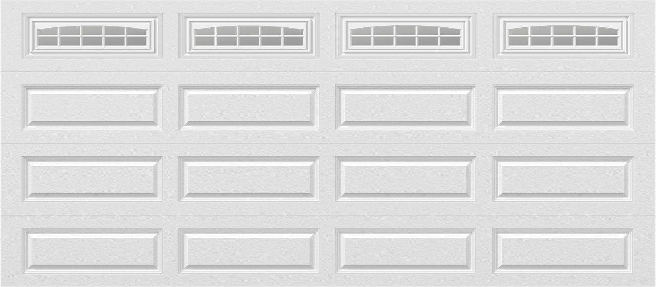 16x7 -  Cascade - Clear  With glass Long - White