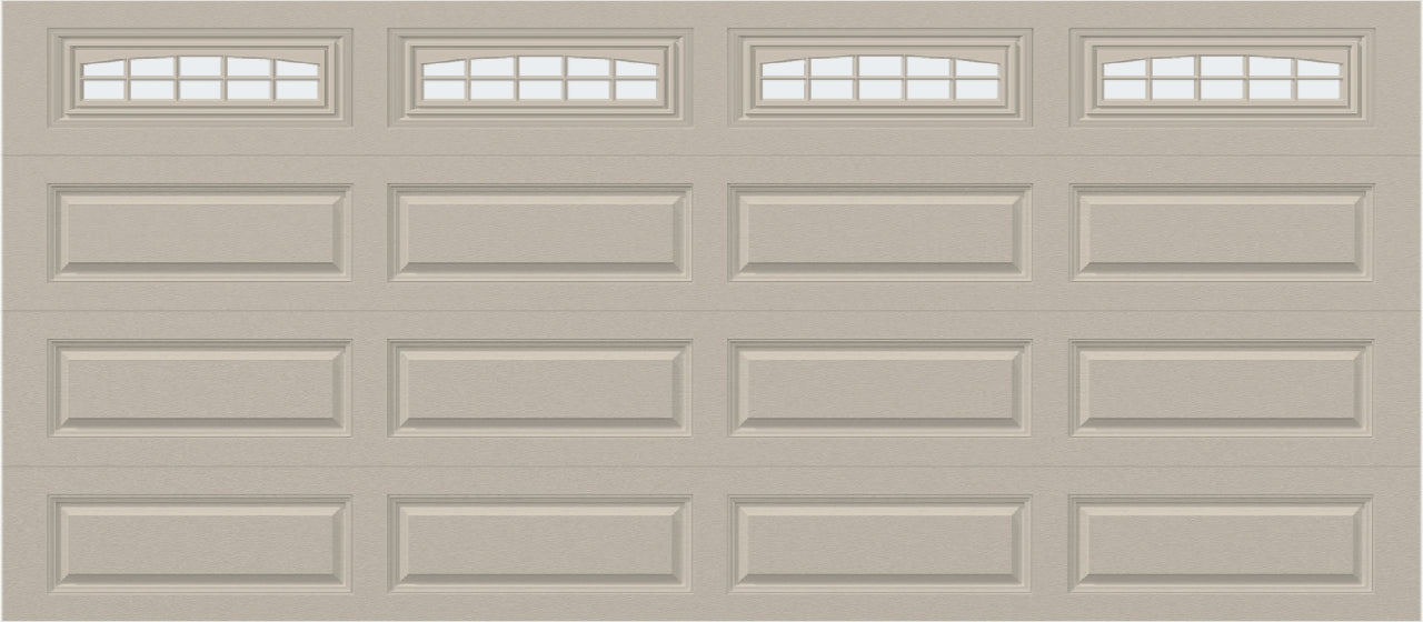 16x7 - Cascade - Frosted  With glass Long - Almond