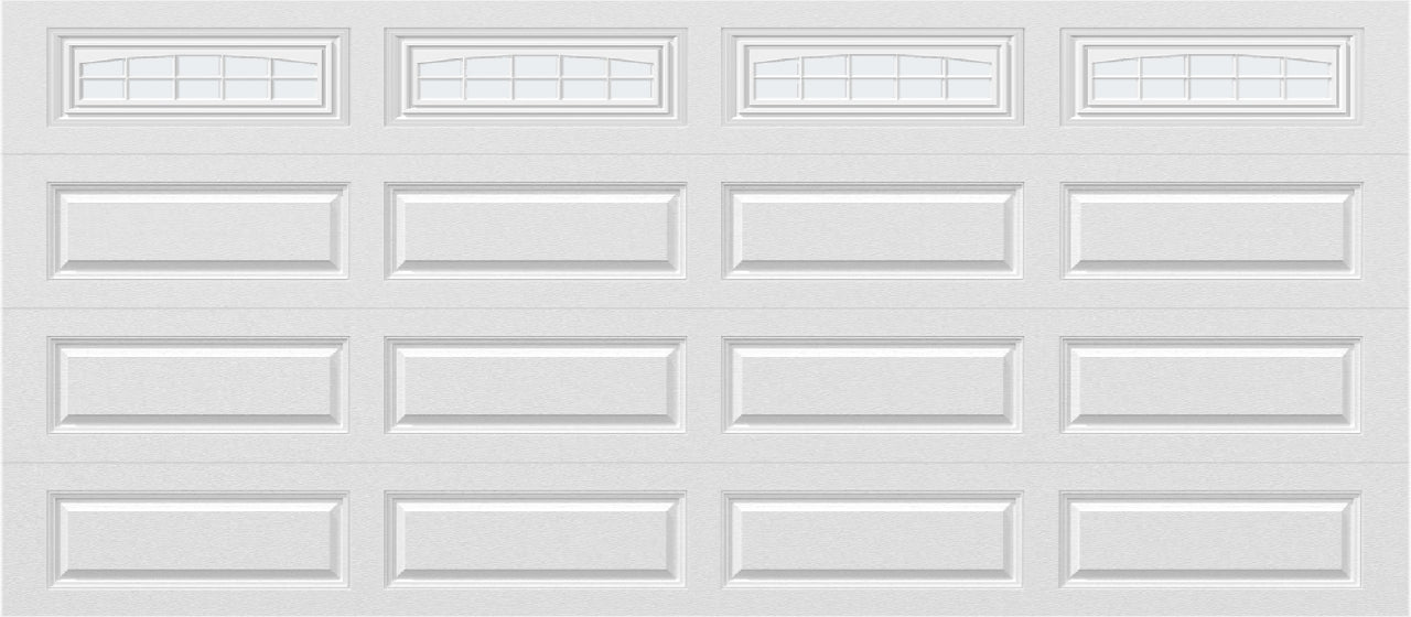 16x7 -  Cascade - Frosted  With glass Long - White