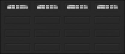 16x7 -  Cascade - Obscure  With glass Long - Black