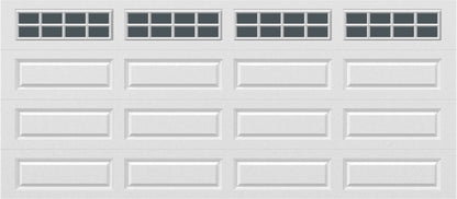 16x7 -  Tinted - Long Stockton With glass - White