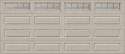 16x7 - Straight Stockbridge Long - Clear  With glass Long - Almond