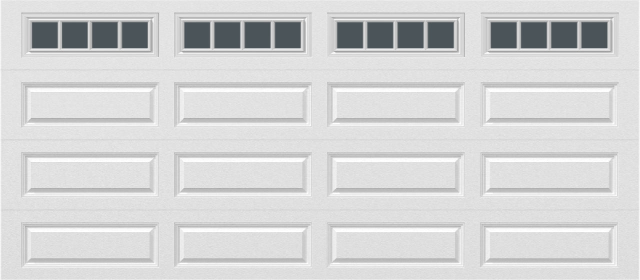 16x7 -  Straight Stockbridge Long - Tinted   With glass Long - White