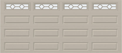 16x7 - Waterton Long 1 - Frosted -  With glass Long - Almond