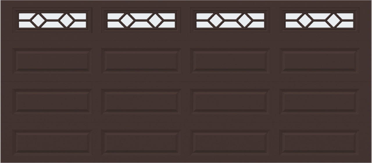 16x7 -  Waterton Long 1 - Frosted -  With glass Long - Brown