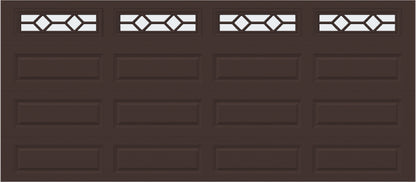 16x7 -  Waterton Long 1 - Frosted -  With glass Long - Brown