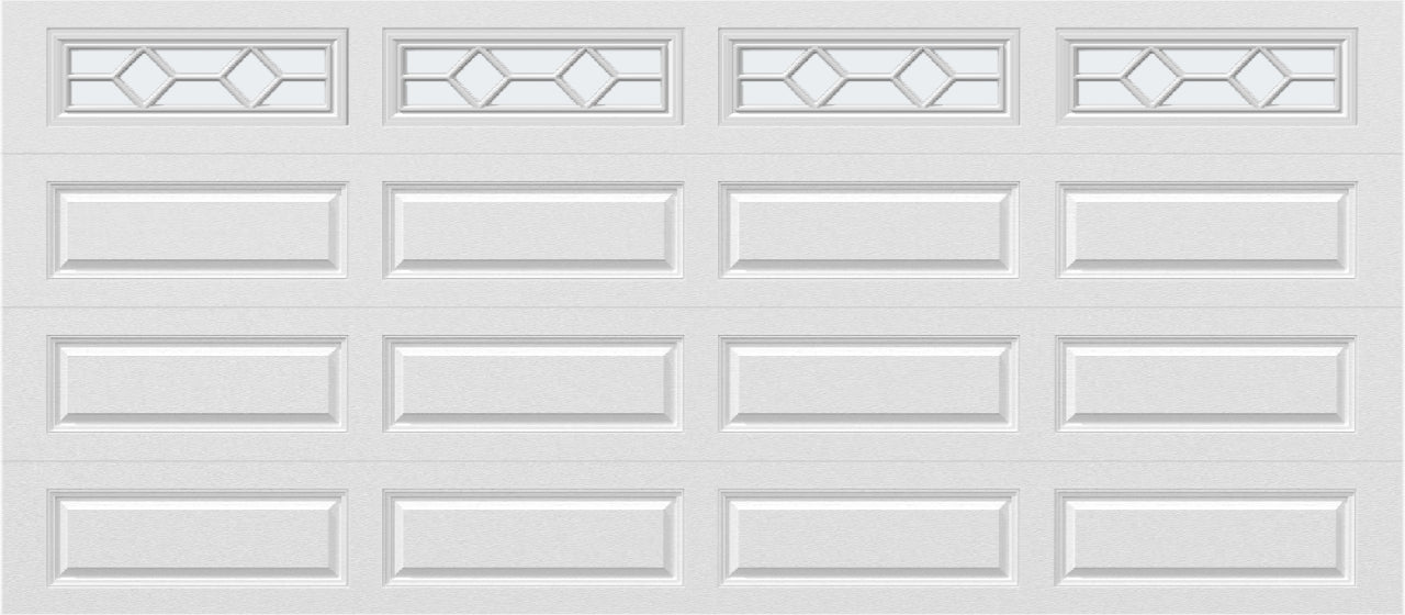 16x7 -  Waterton Long 1 - Frosted - With glass Long - White