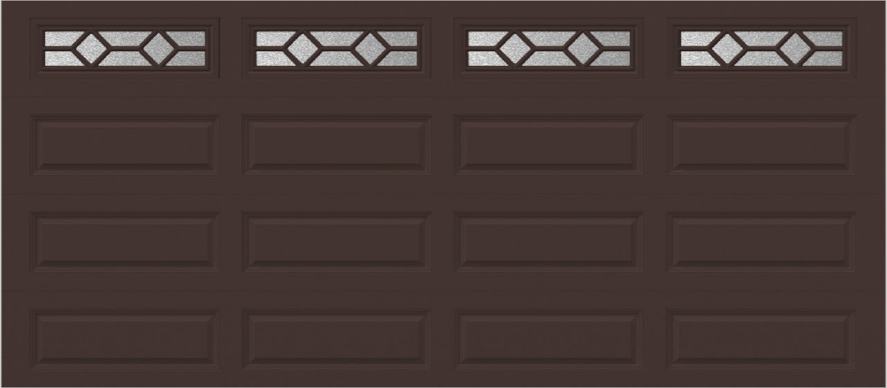 16x7 -  Waterton 1  - Obscure -  With glass Long - Brown