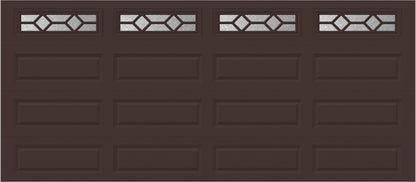 16x7 -  Waterton 1  - Obscure -  With glass Long - Brown