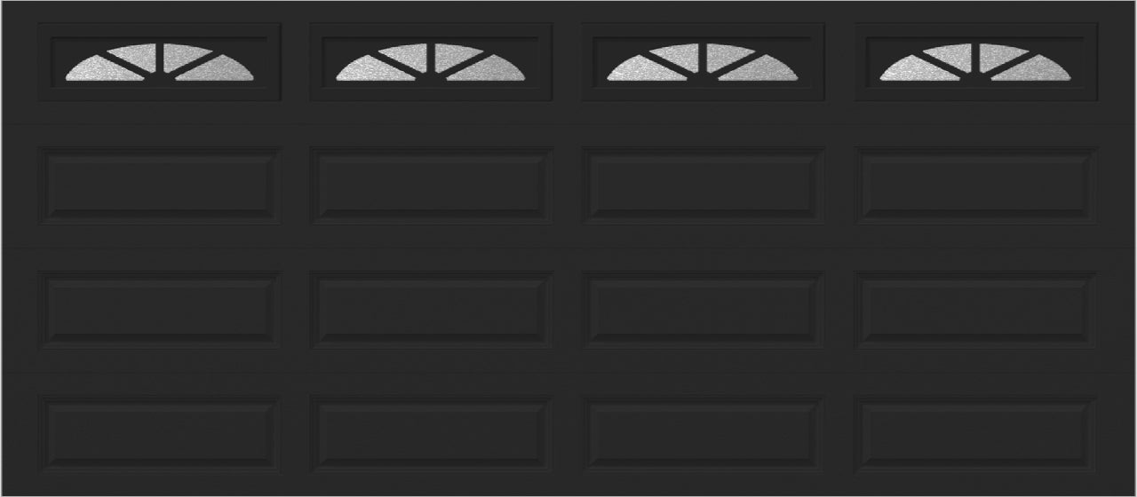 16x7 -  Waterton Long 2 - Obscure - With glass Long - Black