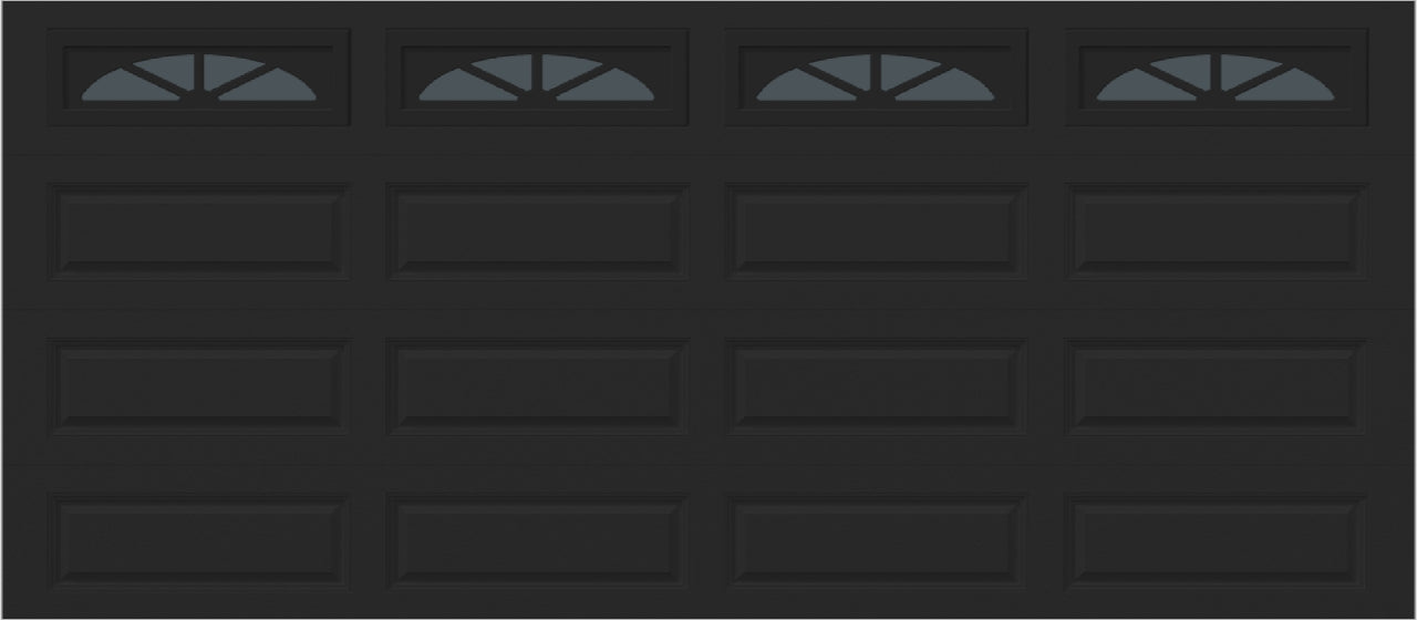 16x7 -  Waterton Long 2 - Tinted -   With glass Long - Black