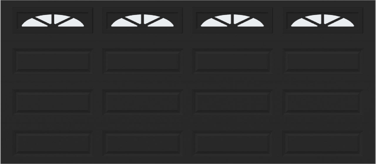 16x7 -  Waterton Long 2 - Frosted -   With glass Long - Black