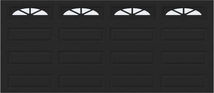 16x7 -  Waterton Long 2 - Frosted -   With glass Long - Black