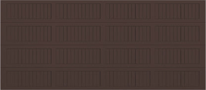 16x7 - No glass Long - Brown