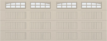 18x7 - Arched Stockton Long - Frosted With glass Long - Almond