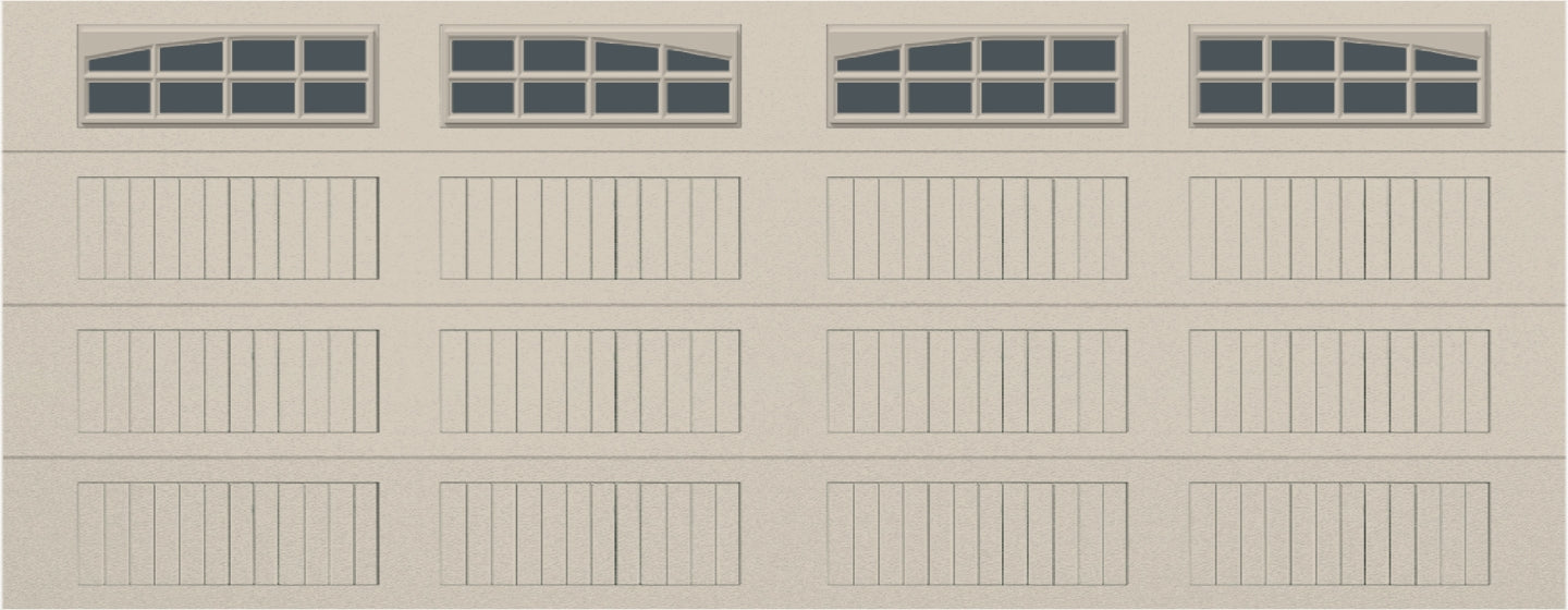 18x7 - Arched Stockton Long - Tinted With glass Long - Almond