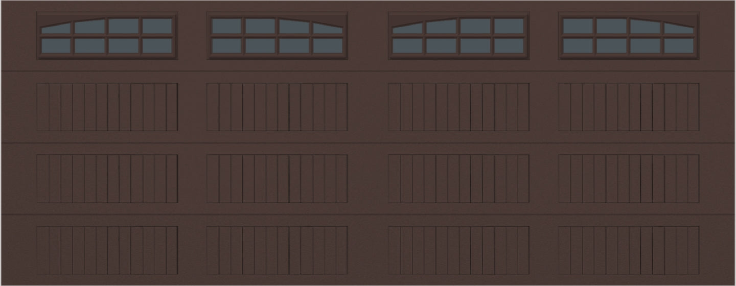 18x7 - Arched Stockton Long - Tinted With glass Long - Brown