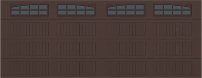 18x7 - Arched Stockton Long - Tinted With glass Long - Brown