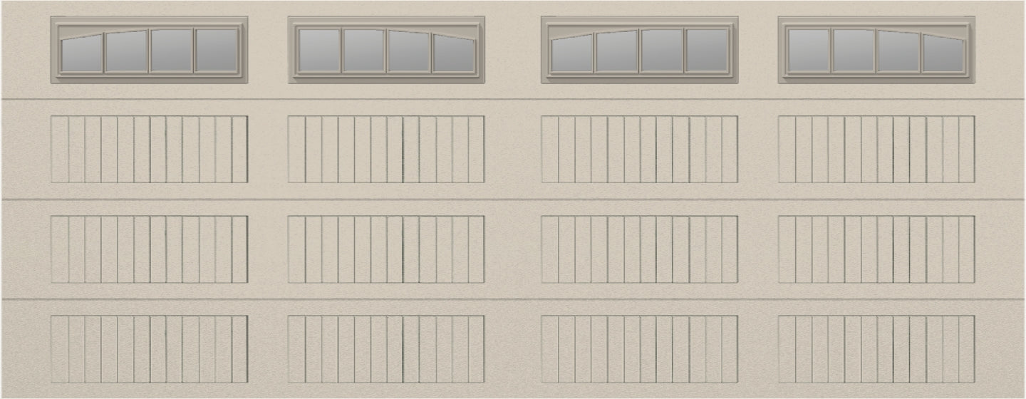 18x7 - Long with glass Arched Stockbridge Long - Clear  With glass Long - Almond