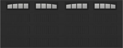 18x7 -  Long with glass Arched Stockbridge Long - Clear  With glass Long - Black