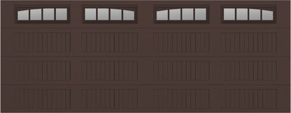 18x7 -  Long with glass Arched Stockbridge Long - Clear  With glass Long - Brown