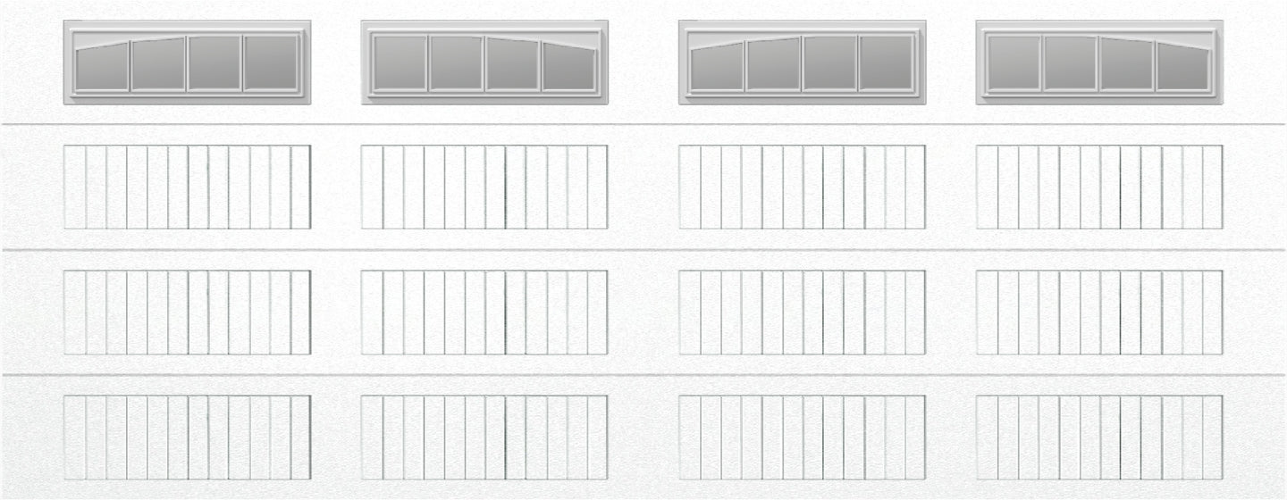 18x7 -  Long with glass Arched Stockbridge Long - Clear  With glass Long - White
