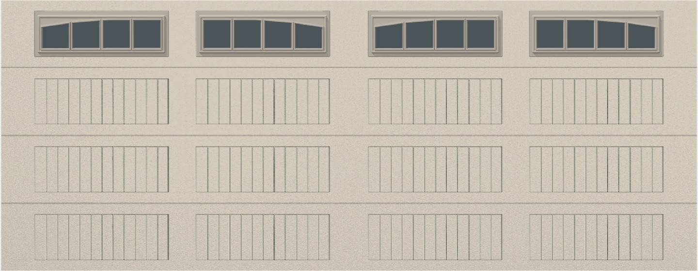 18x7 - Arched Stockbridge Long - Tinted With glass Long - Almond