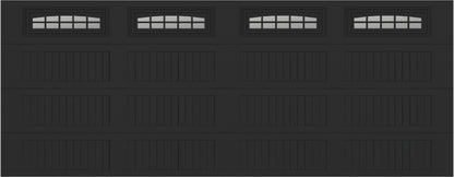 18x7 -  Cascade - Clear  With glass Long - Black